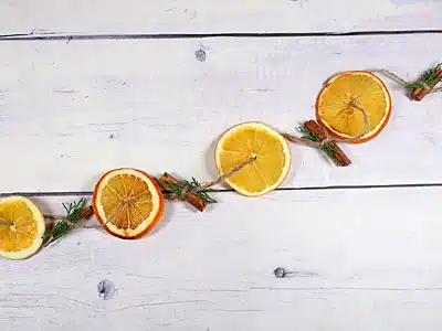 Orangen Tischdeko